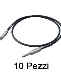 BUNDLE DA 10PZ CAVO PROEL BULK100LU JACK / JACK MONO