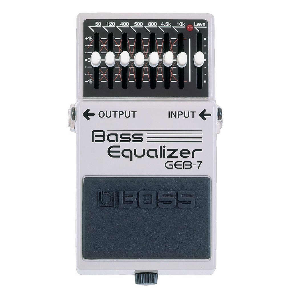 PEDALE EFFETTO PER BASSO BOSS GEB7 EQUALIZZATORE GRAFICO A 7 BANDE