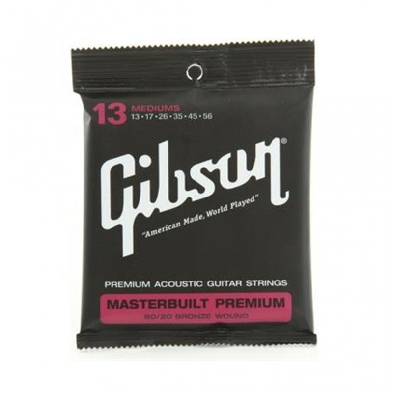 CORDIERA PER CHITARRA ACUSTICA GIBSON MASTERBUILT PREMIUM 8020 BRASS SAG-BRS13