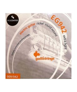 CORDIERA PER CHITARRA ELETTRICA GALLI STRINGS PROCOATED NICKEL EXTRA LIGHT EG0942