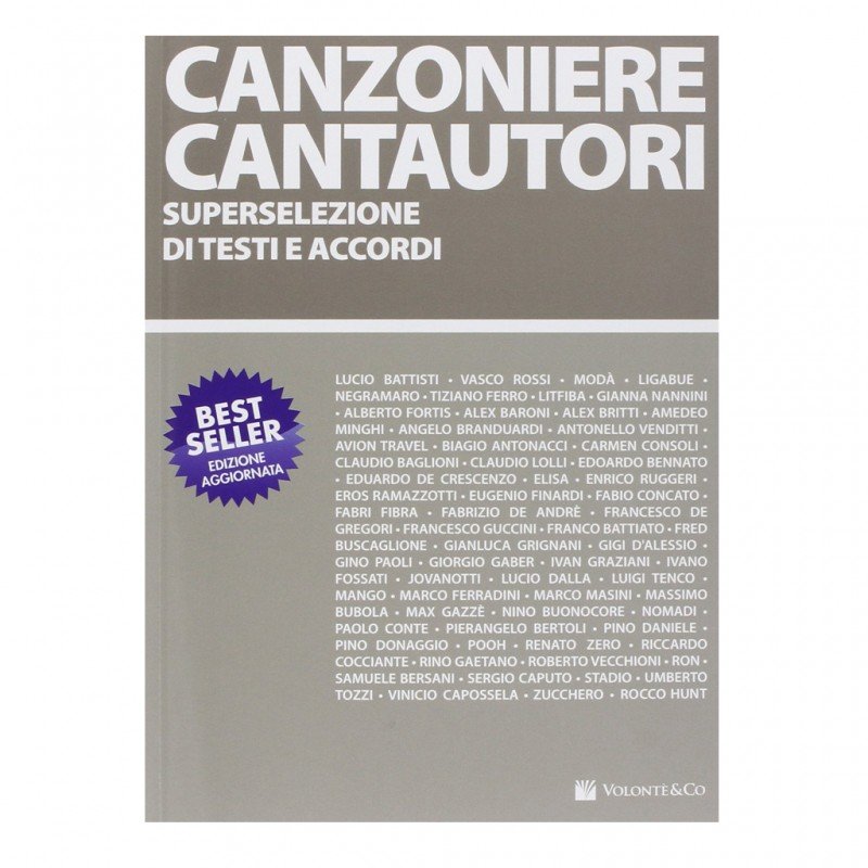 LIBRO Canzoniere Cantautori