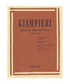 LIBRO Metodo Progressivo per Sax Di A. Giampieri