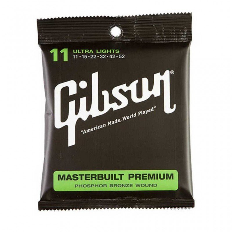 CORDIERA PER CHITARRA ACUSTICA GIBSON BRITE WIRES SAG-MB11