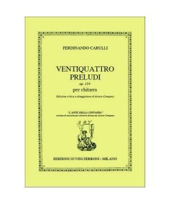 LIBRO Ventiquattro Preludi Di Ferdinando Carulli
