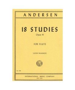 LIBRO 18 Studi Op. 41 (Wummer) Di J. Andersen