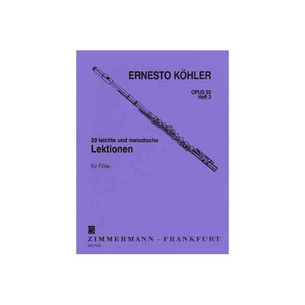 LIBRO Lektionen (20) 2 Op.93 Di E. Kohler