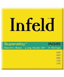 CORDIERA PER BASSO ELETTRICO 5 CORDE THOMASTIK INFELD SUPERALLOY IN345 ROUND WOUND