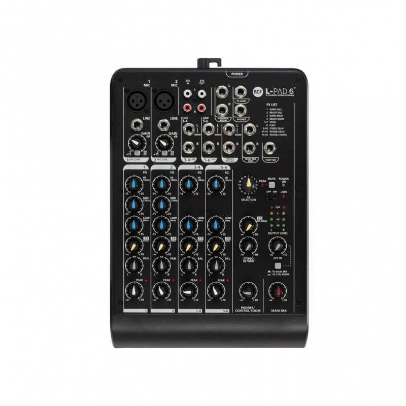 MIXER ANALOGICO RCF L-PAD 6X CON EFFETTI