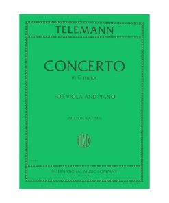 LIBRO Concerto Sol (Katims) Di Georg Philipp Telemann