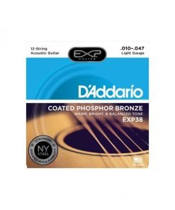 CORDIERA PER CHITARRA ACUSTICA D'ADDARIO EXP38 PHOSPHOR BRONZE 12 CORDE