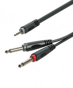 CAVO PROFESSIONALE AUDIO MINI JACK / 2 JACK 6,3 SOUNDSATION GO-LINK SJJJ-30BK