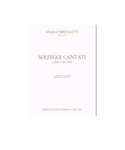 LIBRO Bertalotti Angelo Solfeggi Cantati a due e tre voci