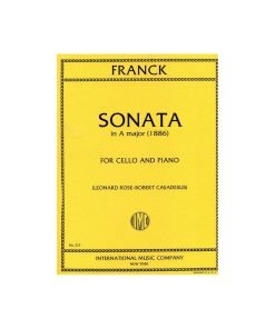 LIBRO Sonata La (Delsart / Rose) Di César Franck