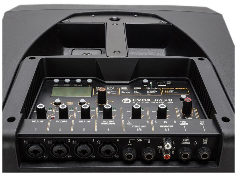 DIFFUSORE AMPLIFICATO RCF EVOX JMIX8 (COLONNA SINGOLA) - immagine 2