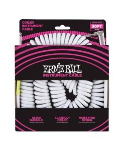 CAVO JACK  ERNIE BALL P06045 A SPIRALE BIANCO 9mt