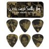 BOX IN METALLO 12 PLETTRI DUNLOP JIMI HENDRIX JHPT10H HEAVY