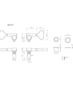 Alternative view of MECCANICHE PER BASSO ELETTRICO GOTOH GB707 CK L4