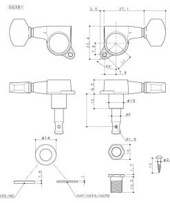 Alternative view of MECCANICHE PER CHITARRA GOTOH SG381MG-T 07 CK L6