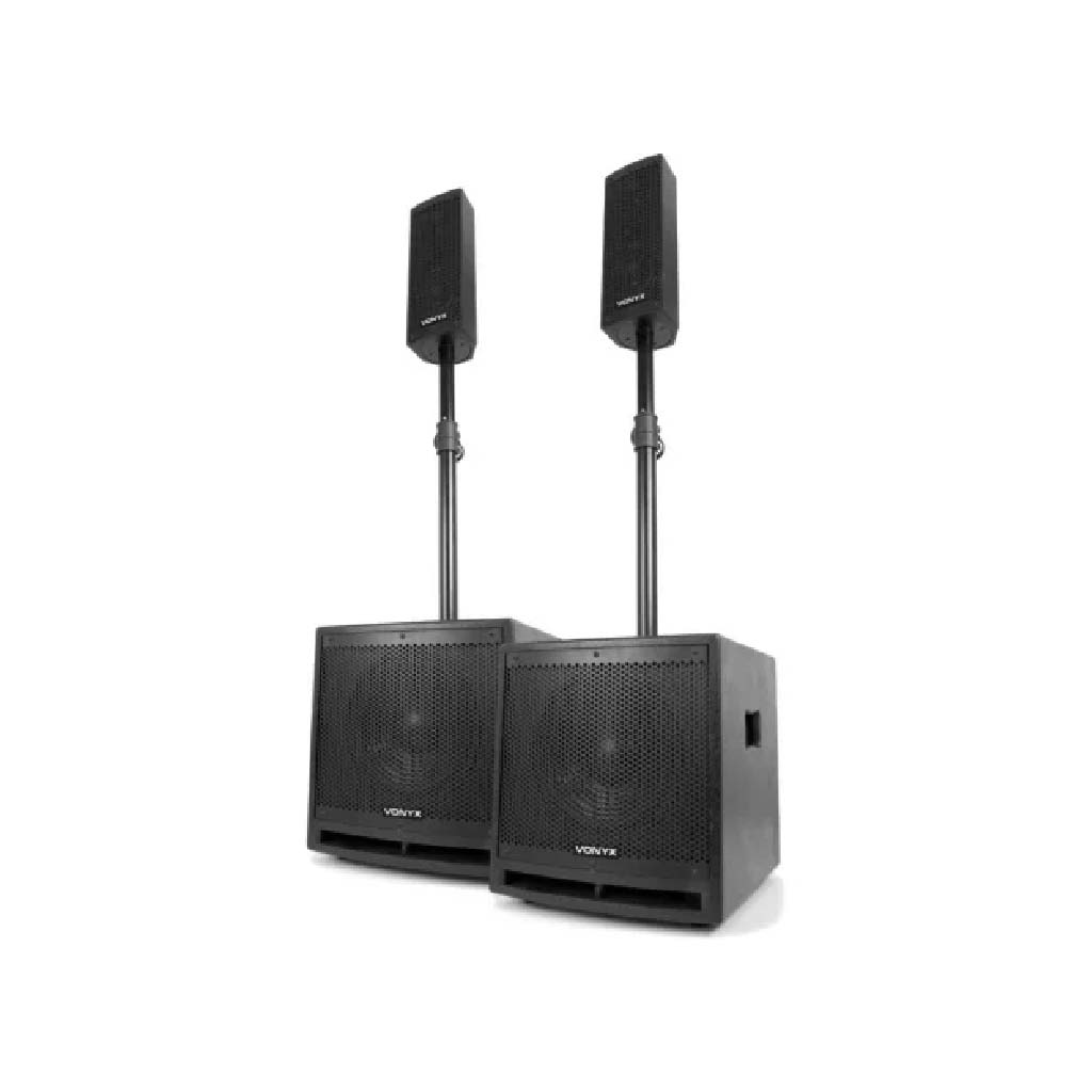 SISTEMA COMPLETO DIFFUSORI AMPLIFICATI VONYX VX1000BT 2+2 Sound System