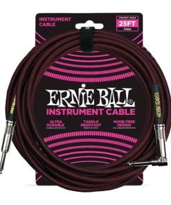 CAVO JACK PATCH ERNIE BALL P06062 CAVO BRAIDED NEON 7.62mt