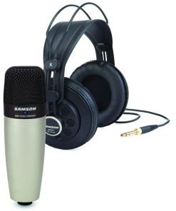 KIT SAMSON C01/SR850 - Bundle Microfono a Condensatore Cardioide + Cuffie semi-open