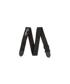 TRACOLLA PER CHITARRA E BASSO FENDER 2" Black Poly Strap w/ Grey Fender® Logo