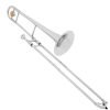 TROMBONE A TIRO BESSON Sib BE130-2-0 ARGENTATO