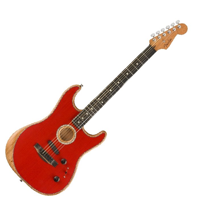 CHITARRA ACUSTICA FENDER American Acoustasonic Stratocaster Ebony Fingerboard Dakota Red (ESPOSIZIONE)