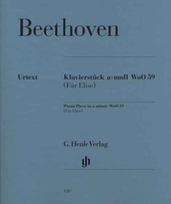 LIBRO "For Elise" Piano Piece a minor WoO 59 di Ludwig van Beethoven