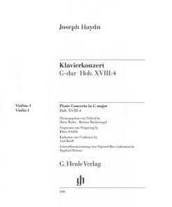 LIBRO Concerto for Piano (Harpsichord) and Orchestra G major Hob. XVIII:4 di Franz Joseph Haydn