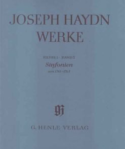 LIBRO Symphonies 1761-1765 di Franz Joseph Haydn