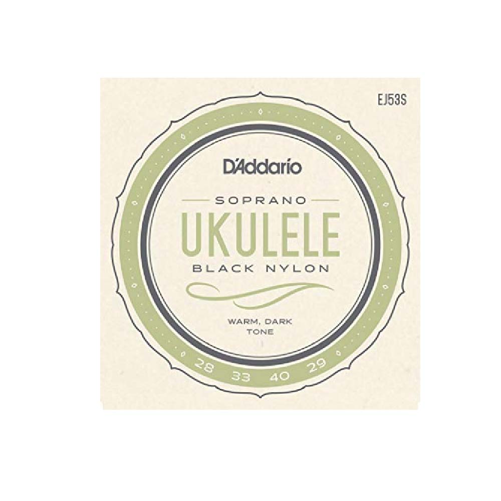 CORDIERA PER UKULELE SOPRANO D'ADDARIO Black Nylon EJ53S