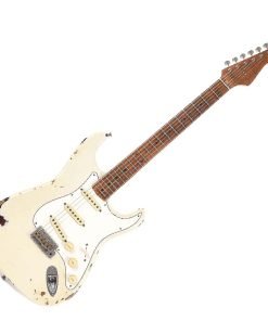 CHITARRA ELETTRICA FENDER STRATOCASTER CUSTOM SHOP Limited Roasted Tomatillo Relic Aged Olympic White over 2 Color Sunburst