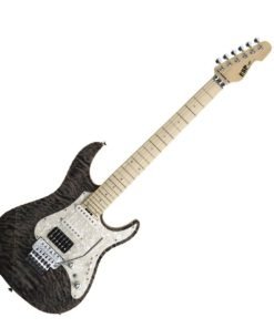 CHITARRA ELETTRICA ESP Snapper CTM24 FR - See Thru Black - c/astuccio