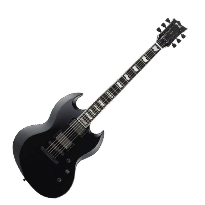 CHITARRA ELETTRICA ESP E-II Viper - Black - c/astuccio