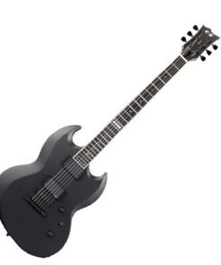 CHITARRA ELETTRICA ESP E-II Viper Baritone - Charcoal Metallic Satin - c/astuccio