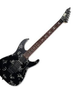 CHITARRA ELETTRICA ESP KH Demonology - Black w/ Graphic - c/astuccio