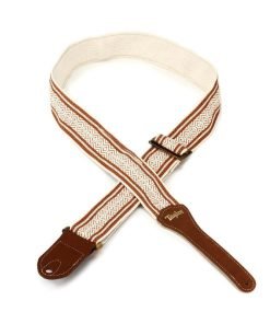 TRACOLLA PER CHITARRA ACUSTICA Taylor Jacquard Cotton 2" Guitar Strap White/Brown