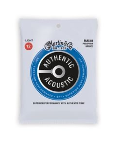 CORDIERA PER CHITARRA ACUSTICA MARTIN  - MA540 Authentic SP Light Phosphor Bronze 12-54