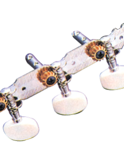 MECCANICHE PER CHITARRA CLASSICA CROMATE CON PERNI IN METALLO