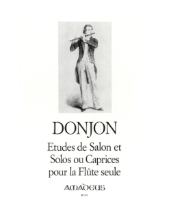 LIBRO Etudes De Salon + Solos Ou Capries di Donjon Francois Et Johannes