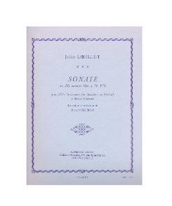 LIBRO Sonate Op.3, No.7 in E minor di John Loeillet