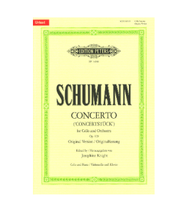 LIBRO Concerto ('Concertstück') for Cello and Orchestra op. 129 ( original version urtex) di Robert Schumann