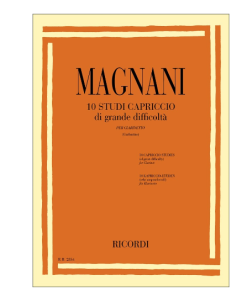 LIBRO 10 Studi Capriccio Di Grande Difficoltà Di Aurelio Magnani