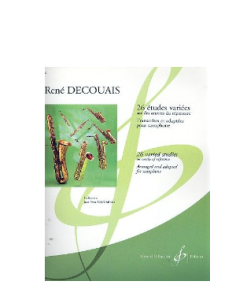 LIBRO 26 Etudes Variees Sur Des Oeuvres Du Repertoire Di René Decouais