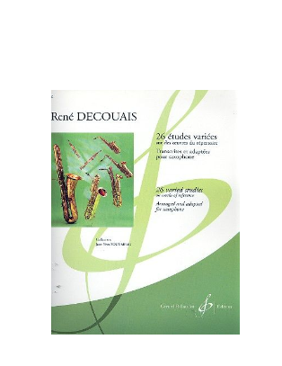 LIBRO 26 Etudes Variees Sur Des Oeuvres Du Repertoire Di René Decouais