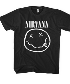 T-SHIRT  NIRVANA White Smiley M
