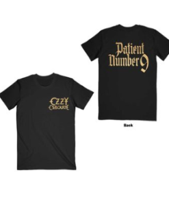 T-SHIRT  OZZY OSBOURNE Patient No. 9 Gold Logo M