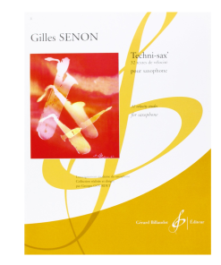 LIBRO Techni-Sax' - 32 Textes De Velocite  Di G. Senon