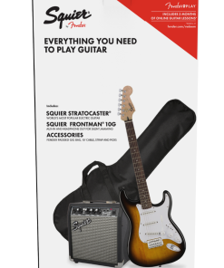 STARTER PACK KIT FENDER Squier Stratocaster SSS Pack 10G Brown Sunburst